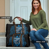 Aotearoa Iwi Ngati Porou Travel Bag NZ Maori Humpback Whale Taniko Motifs LT14 - Polynesian Pride