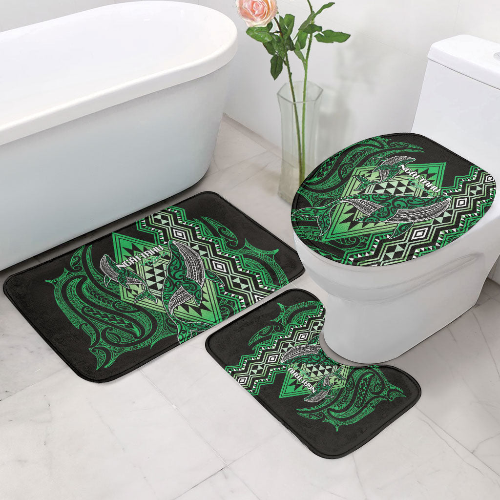 Aotearoa Iwi Ngai Tahu Bathroom Set NZ Maori Humpback Whale Taniko Motifs LT14 - Polynesian Pride