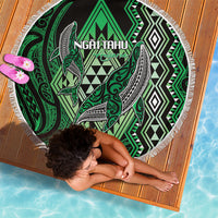 Aotearoa Iwi Ngai Tahu Beach Blanket NZ Maori Humpback Whale Taniko Motifs LT14 - Polynesian Pride