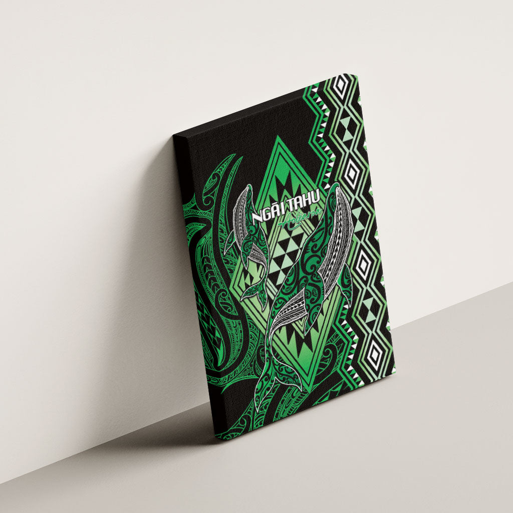 Aotearoa Iwi Ngai Tahu Canvas Wall Art NZ Maori Humpback Whale Taniko Motifs LT14 - Polynesian Pride