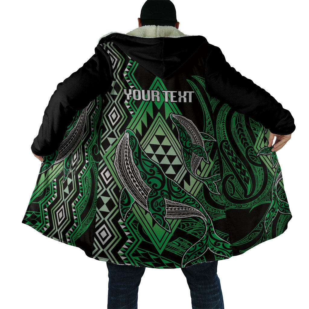 Aotearoa Iwi Ngai Tahu Personalised Cloak NZ Maori Humpback Whale Taniko Motifs LT14 - Polynesian Pride