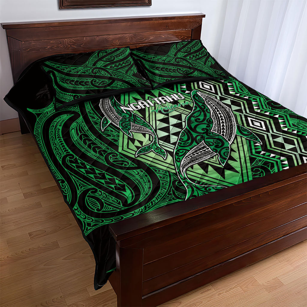 Aotearoa Iwi Ngai Tahu Quilt Bed Set NZ Maori Humpback Whale Taniko Motifs LT14 - Polynesian Pride