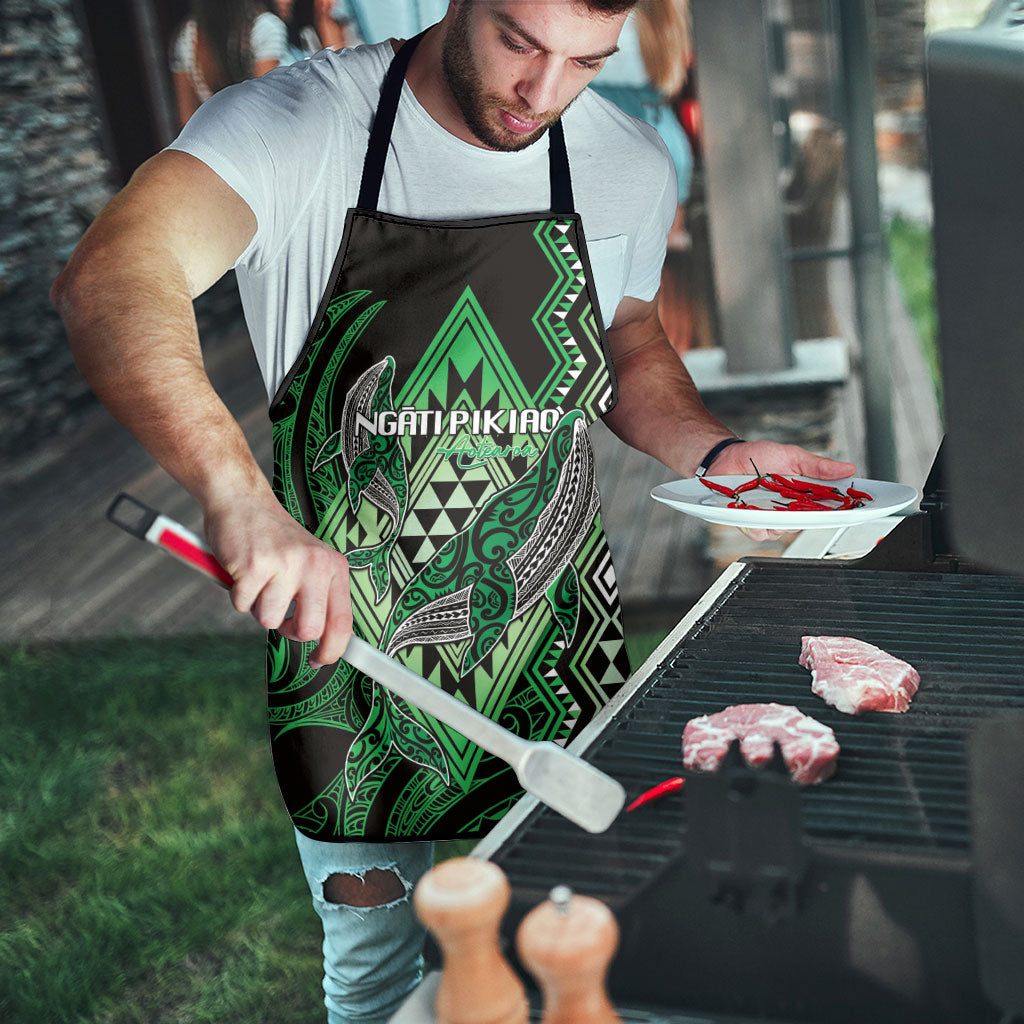 Aotearoa Iwi Ngati Pikiao Apron NZ Maori Humpback Whale Taniko Motifs LT14 - Polynesian Pride