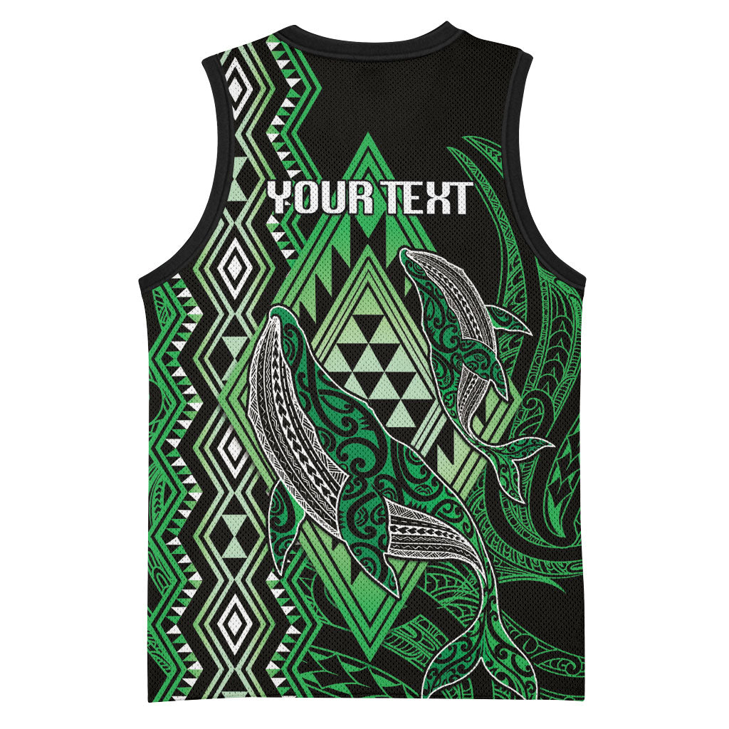 Aotearoa Iwi Ngati Pikiao Personalised Basketball Jersey NZ Maori Humpback Whale Taniko Motifs LT14 - Polynesian Pride