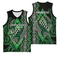 Aotearoa Iwi Ngati Pikiao Personalised Basketball Jersey NZ Maori Humpback Whale Taniko Motifs LT14 - Polynesian Pride