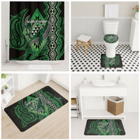 Aotearoa Iwi Ngati Pikiao Bathroom Set NZ Maori Humpback Whale Taniko Motifs LT14 - Polynesian Pride