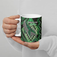 Aotearoa Iwi Ngati Pikiao Personalised Ceramic Mug NZ Maori Humpback Whale Taniko Motifs LT14 - Polynesian Pride