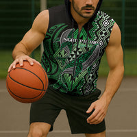 Aotearoa Iwi Ngati Pikiao Personalised Sleeveless Zip Hoodie NZ Maori Humpback Whale Taniko Motifs LT14 - Polynesian Pride