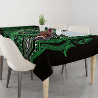 Aotearoa Iwi Ngati Pikiao Tablecloth NZ Maori Humpback Whale Taniko Motifs LT14 - Polynesian Pride