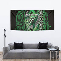 Aotearoa Iwi Ngati Pikiao Tapestry NZ Maori Humpback Whale Taniko Motifs LT14 - Polynesian Pride