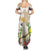 New Zealand Cacatua Galerita Summer Maxi Dress Aotearoa Cockatoo Tropical Flowers