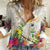 New Zealand Cacatua Galerita Women Casual Shirt Aotearoa Cockatoo Tropical Flowers