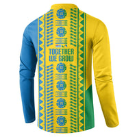 Malampa Fiji Day Button Sweatshirt 10 October Together We Grow Tapa Motifs