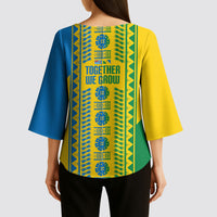 Malampa Fiji Day Kimono Sleeve Blouse 10 October Together We Grow Tapa Motifs
