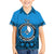 Personalised Yap Constitution Day Family Matching Short Sleeve Bodycon Dress and Hawaiian Shirt FSM Seal Happy 24 December LT14 Son's Shirt Blue - Polynesian Pride