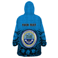 Personalised Yap Constitution Day Wearable Blanket Hoodie FSM Seal Happy 24 December LT14 - Polynesian Pride