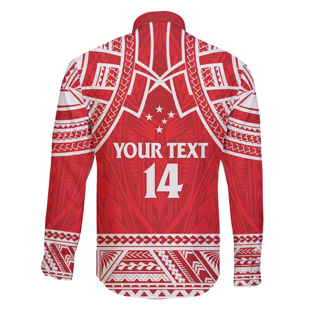 Samoa Rugby Custom Family Matching Off Shoulder Short Dress and Hawaiian Shirt Toa Samoa Pacific Sporty Red - Polynesian Pride