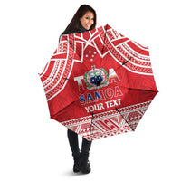 Samoa Rugby Custom Umbrella Toa Samoa Pacific Sporty Red - Polynesian Pride