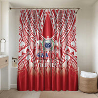 Toa Samoa Rugby Custom Bathroom Set Samoa mo Samoa Polynesian Pacific Red - Polynesian Pride