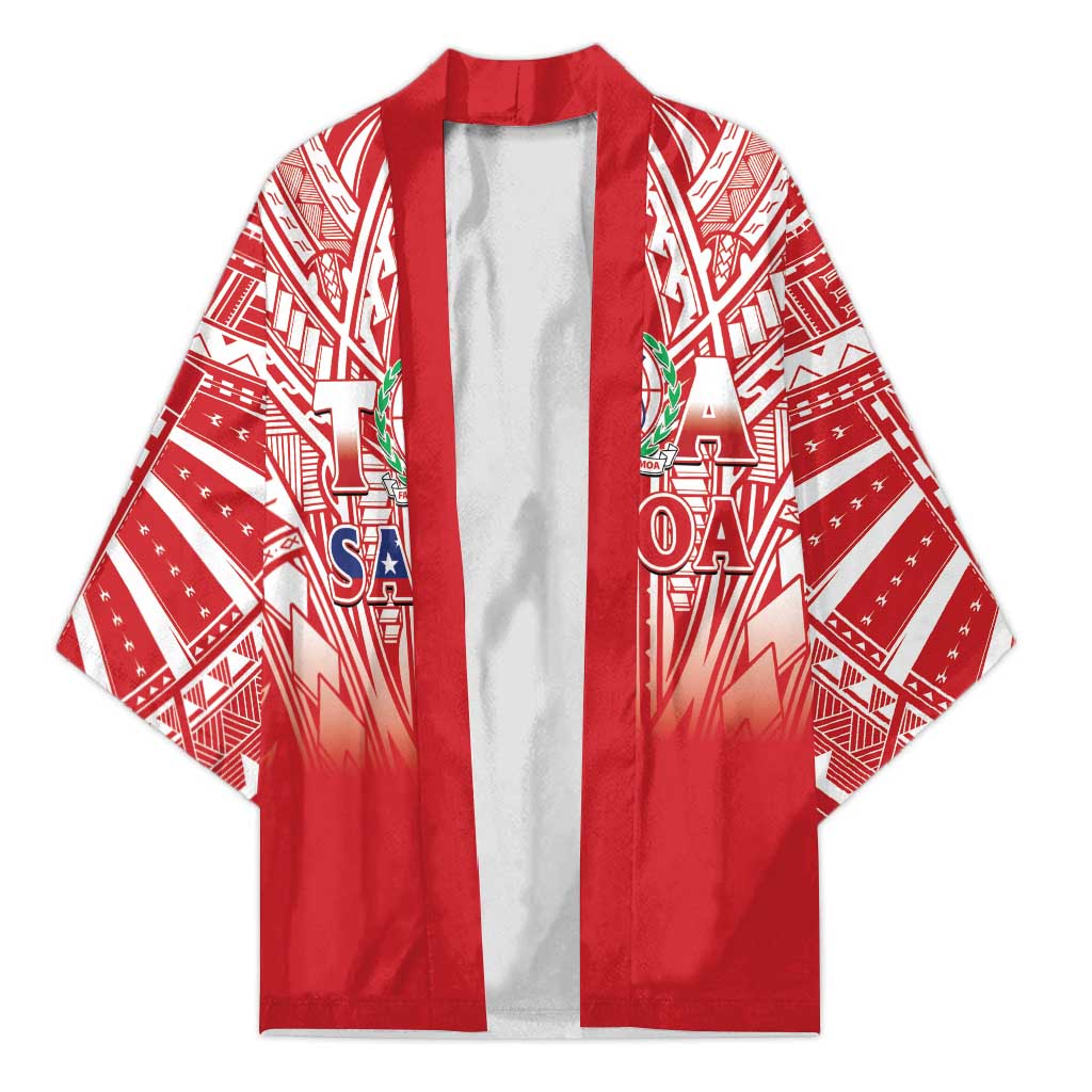 Toa Samoa Rugby Custom Kimono Samoa mo Samoa Polynesian Pacific Red - Polynesian Pride