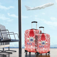Toa Samoa Rugby Custom Luggage Cover Samoa mo Samoa Polynesian Pacific Red - Polynesian Pride
