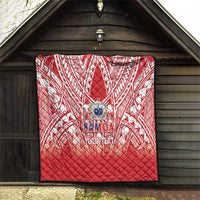 Toa Samoa Rugby Custom Quilt Samoa mo Samoa Polynesian Pacific Red - Polynesian Pride