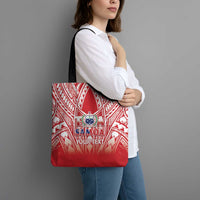 Toa Samoa Rugby Custom Tote Bag Samoa mo Samoa Polynesian Pacific Red - Polynesian Pride