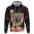 Polynesia Valentine's Day Hoodie Hammerhead Shark Plumeria With Polynesian Pattern