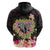 Polynesia Valentine's Day Hoodie Hammerhead Shark Plumeria With Polynesian Pattern