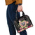 Polynesia Valentine's Day Shoulder Handbag Hammerhead Shark Plumeria With Polynesian Pattern