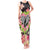 Polynesia Valentine's Day Tank Maxi Dress Hammerhead Shark Plumeria With Polynesian Pattern