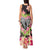 Polynesia Valentine's Day Tank Maxi Dress Hammerhead Shark Plumeria With Polynesian Pattern