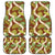 Brown Hawaii Plumeria Lei With Tropical Leaves Car Mats