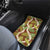 Brown Hawaii Plumeria Lei With Tropical Leaves Car Mats