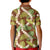 Brown Hawaii Plumeria Lei With Tropical Leaves Kid Polo Shirt