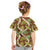 Brown Hawaii Plumeria Lei With Tropical Leaves Kid T Shirt