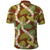 Brown Hawaii Plumeria Lei With Tropical Leaves Polo Shirt