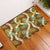 Brown Hawaii Plumeria Lei With Tropical Leaves Rubber Doormat