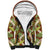 Brown Hawaii Plumeria Lei With Tropical Leaves Sherpa Hoodie