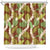 Brown Hawaii Plumeria Lei With Tropical Leaves Shower Curtain