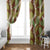 Brown Hawaii Plumeria Lei With Tropical Leaves Window Curtain