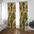 Brown Hawaii Plumeria Lei With Tropical Leaves Window Curtain