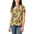 Brown Hawaii Plumeria Lei With Tropical Leaves Women Polo Shirt