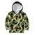 Black Hawaii Plumeria Lei With Tropical Leaves Kid Hoodie