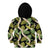 Black Hawaii Plumeria Lei With Tropical Leaves Kid Hoodie