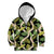 Black Hawaii Plumeria Lei With Tropical Leaves Kid Hoodie