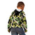 Black Hawaii Plumeria Lei With Tropical Leaves Kid Hoodie