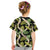 Black Hawaii Plumeria Lei With Tropical Leaves Kid T Shirt