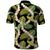 Black Hawaii Plumeria Lei With Tropical Leaves Polo Shirt