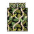 Black Hawaii Plumeria Lei With Tropical Leaves Quilt Bed Set